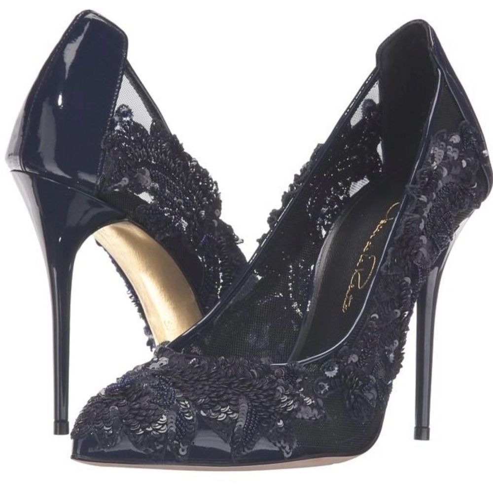 Elegant Navy Stiletto Heels